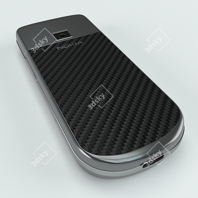 Sleek Nokia Carbon Edition 3D model image 4