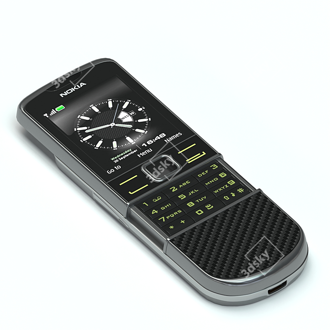 Sleek Nokia Carbon Edition 3D model image 5