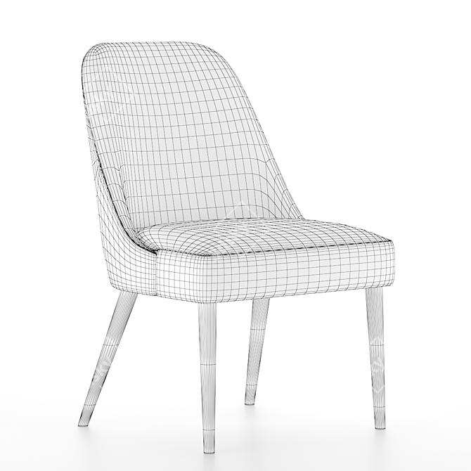 Green Fullam Dining Chair: Stylish and Made in USA! 3D model image 4