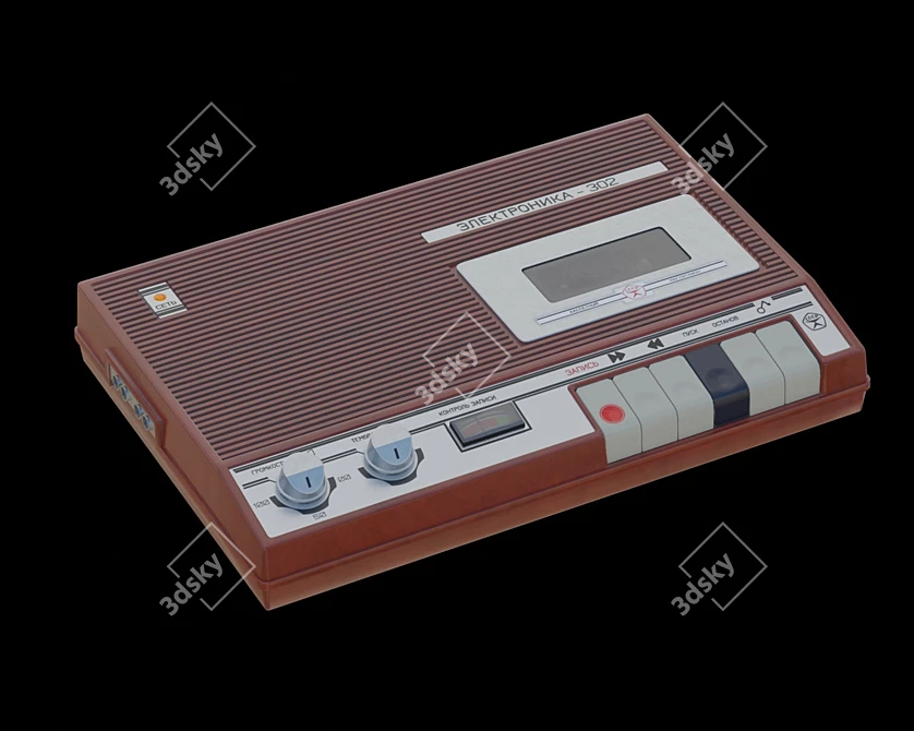 Vintage Cassette Player: ELECTRONIKA 302 3D model image 5