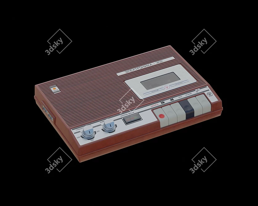 Vintage Cassette Player: ELECTRONIKA 302 3D model image 6