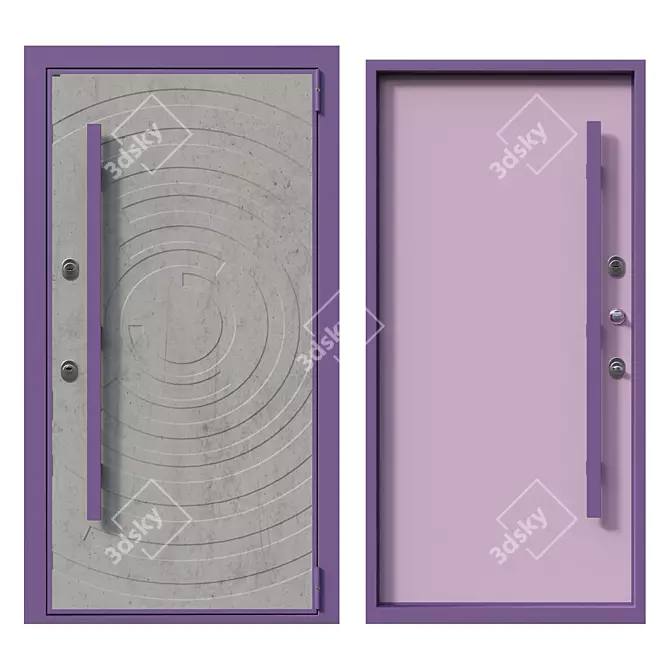 Securemme: European Decorative Doors 3D model image 1