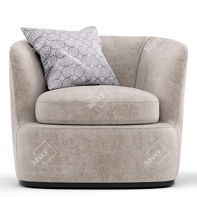 Stylish Maxalto Apollo Armchair 3D model image 3