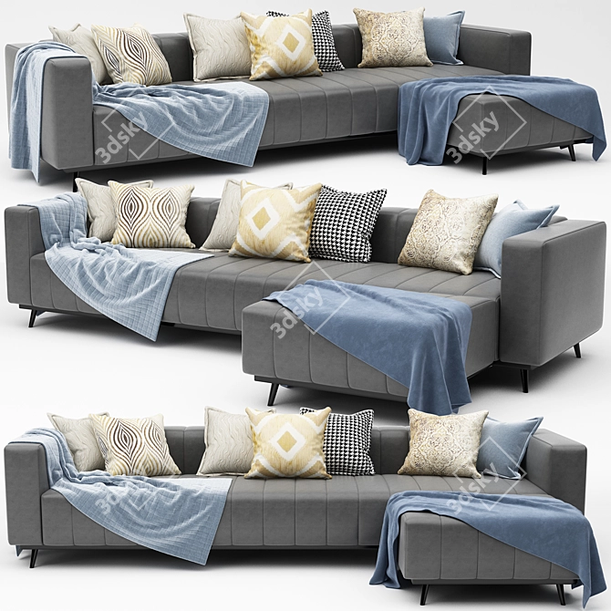 Modern Corn Sofa: Stylish & Versatile 3D model image 2