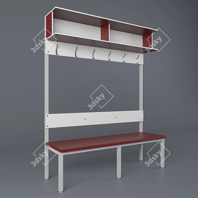 Locker Room Hockey Furniture: Versatile and Stylish 3D model image 7