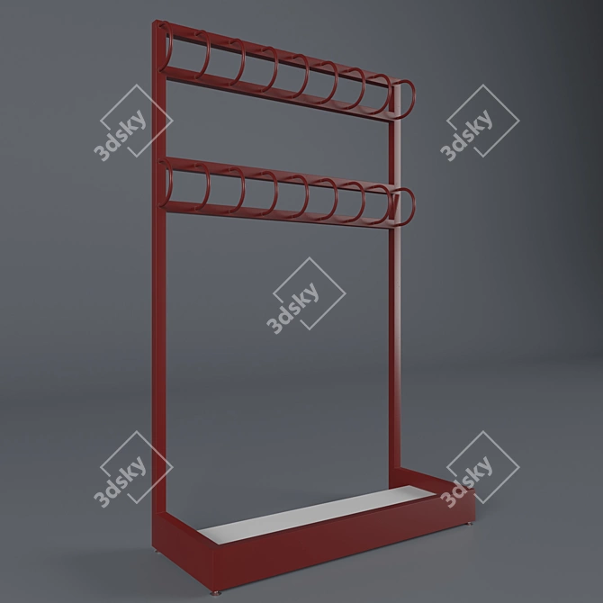 Locker Room Hockey Furniture: Versatile and Stylish 3D model image 8