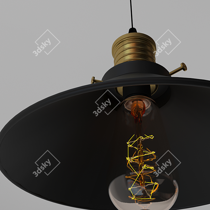 Elegant Scandinavian Pendant Lights 3D model image 2