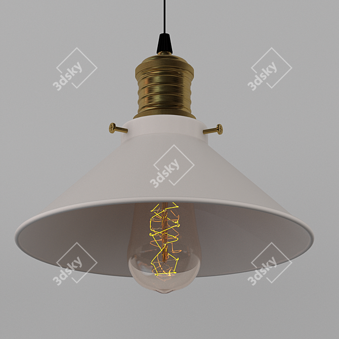 Elegant Scandinavian Pendant Lights 3D model image 4