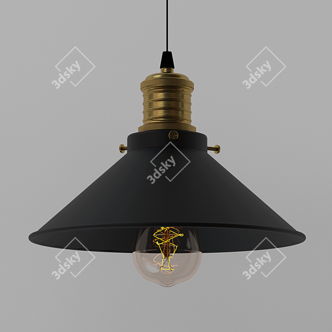 Elegant Scandinavian Pendant Lights 3D model image 5