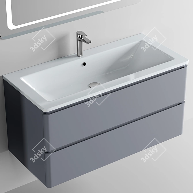 Watercolor Stand with Sink 3D model image 4