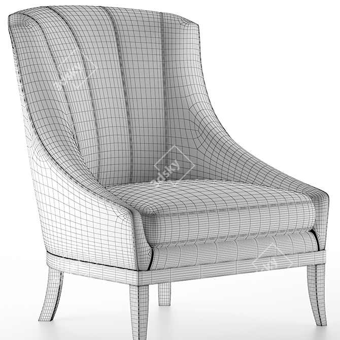 Heritage Limited Edition Armchair 3D model image 4