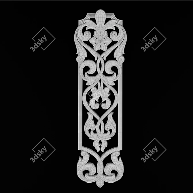 Versatile CNC Decorative Element 3D model image 6