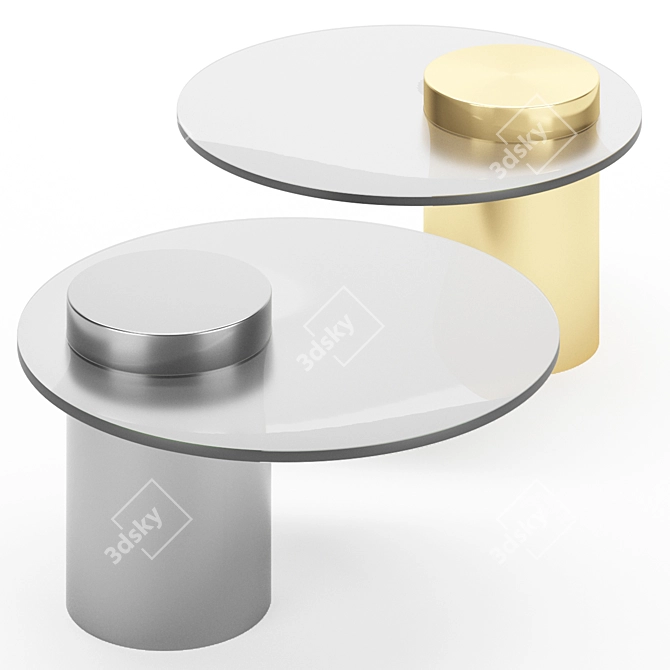 Harmonious Balance Side Table 3D model image 2