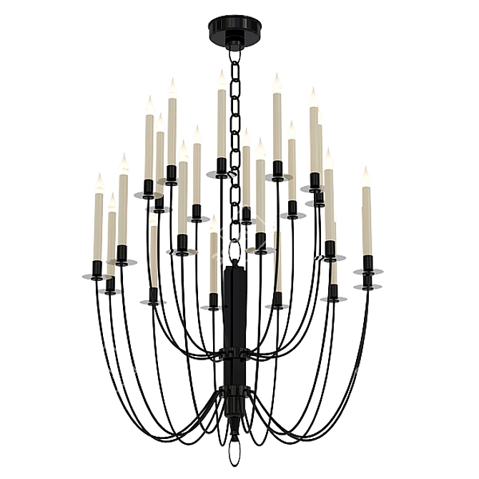 Modern Chandelier Collection 3D model image 5