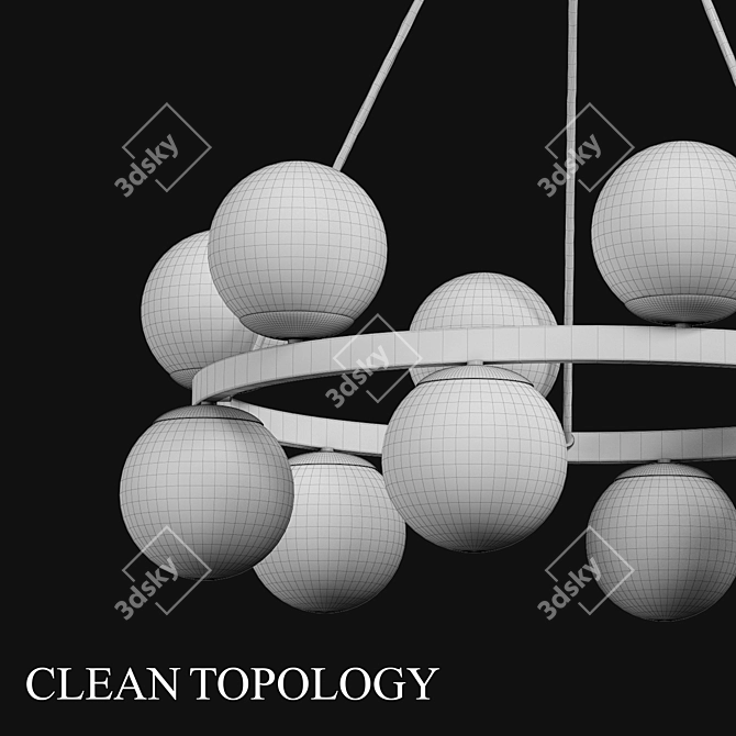 Vintage Light Fixture - 20cm 3D model image 3