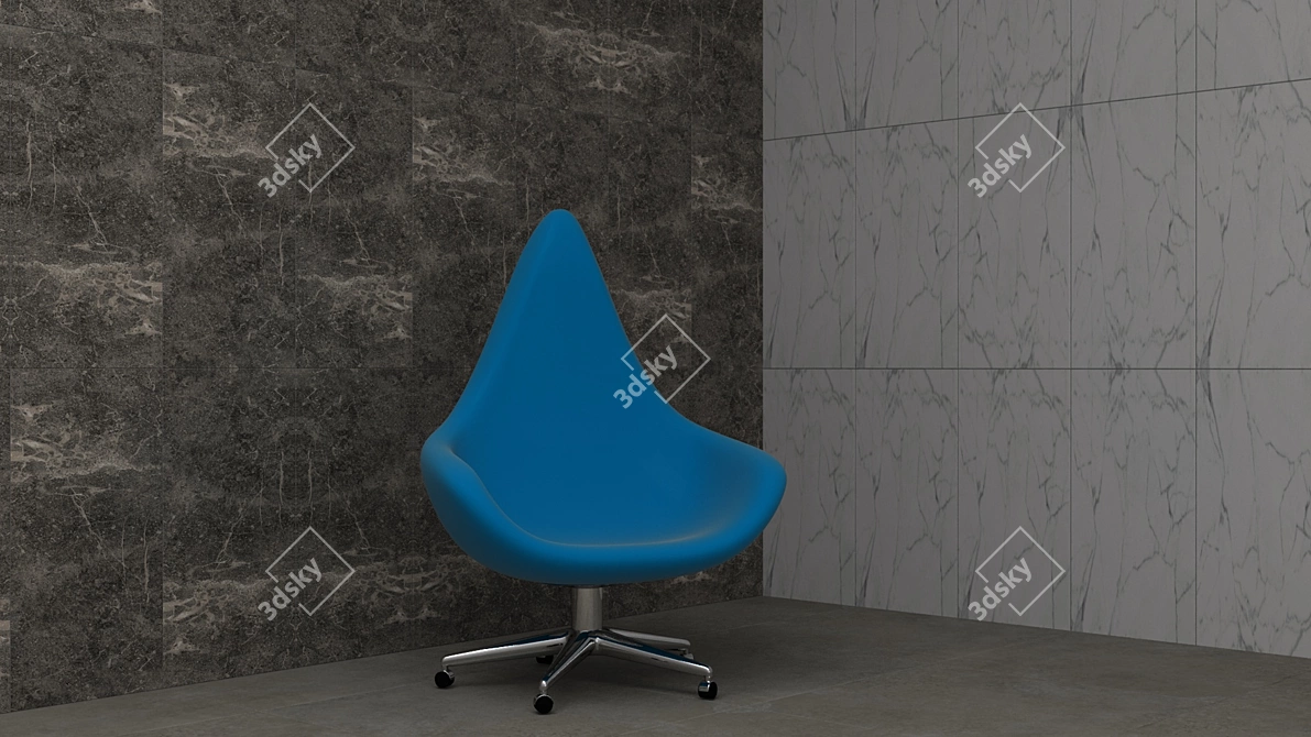 Universal Office Armchair 3D model image 1