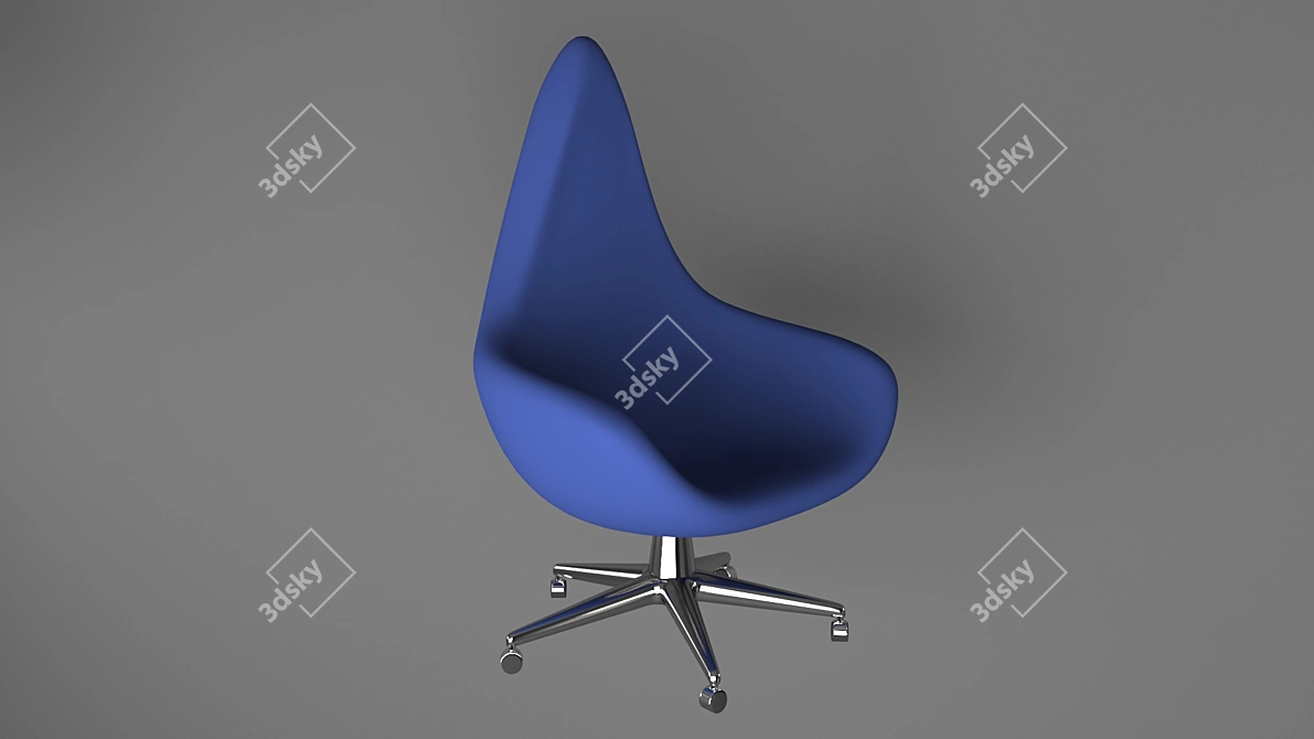 Universal Office Armchair 3D model image 3