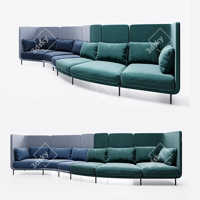 ErgoLine Office Lounge 3D model image 1