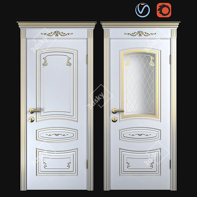 Elegant Sonata Door by Viva 3D model image 6