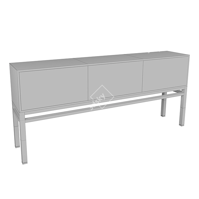 Lacroix Nouveaux Classiques - 3 Door Sideboard 3D model image 2