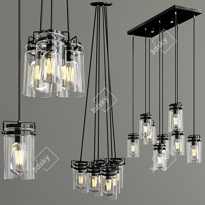 Kichler Brinley Pendant Lights 3D model image 1