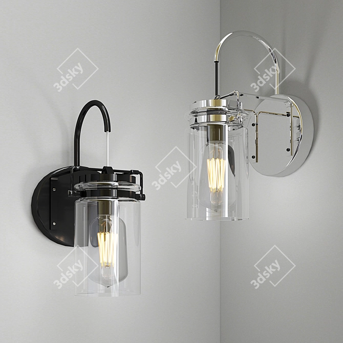 Elegant Wall Sconce Collection 3D model image 4