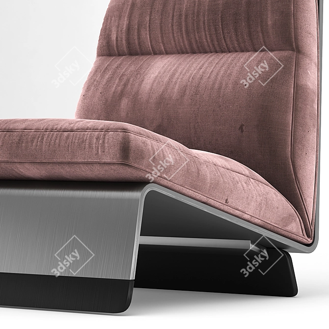Glamorous Greta Chair by Baxter 3D model image 2