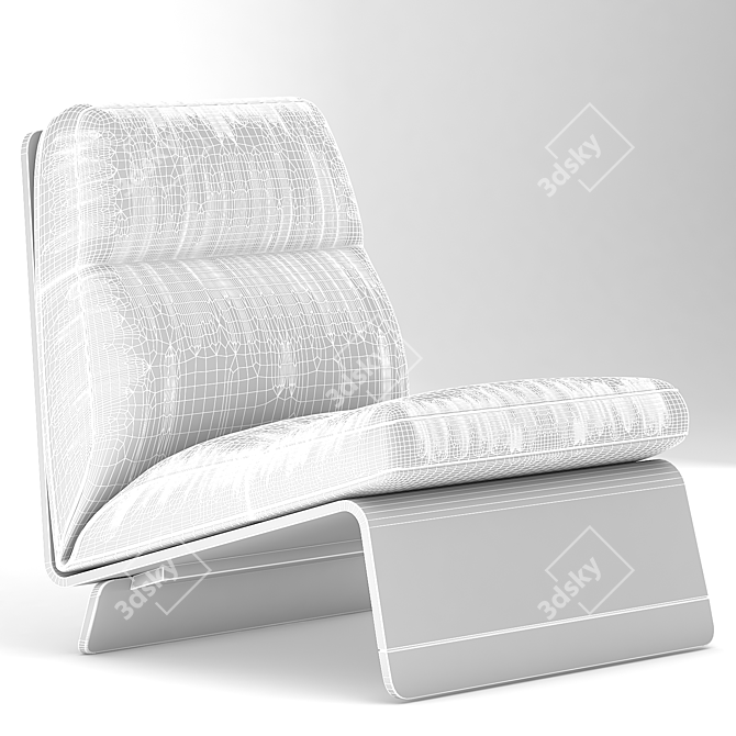 Glamorous Greta Chair by Baxter 3D model image 3