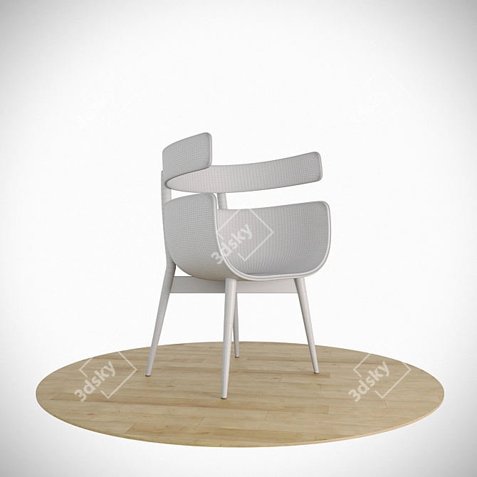 Astra Chair: Sleek Design for Modern Spaces 3D model image 3