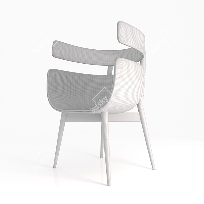 Astra Chair: Sleek Design for Modern Spaces 3D model image 6