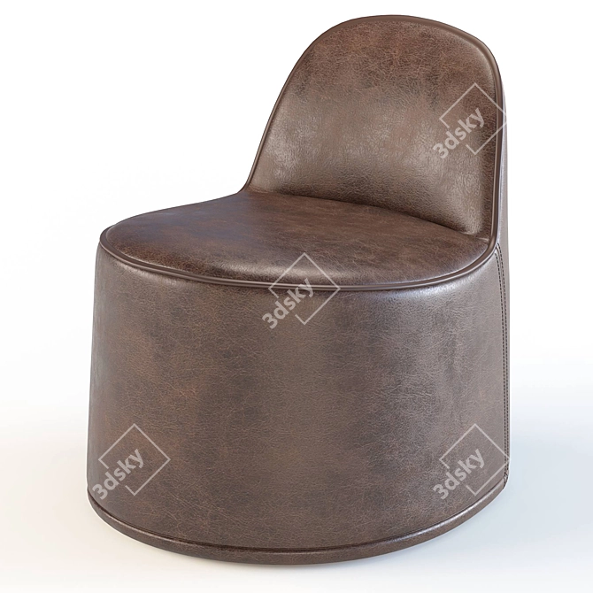 Elegant Ninette Baxter Armchair 3D model image 3