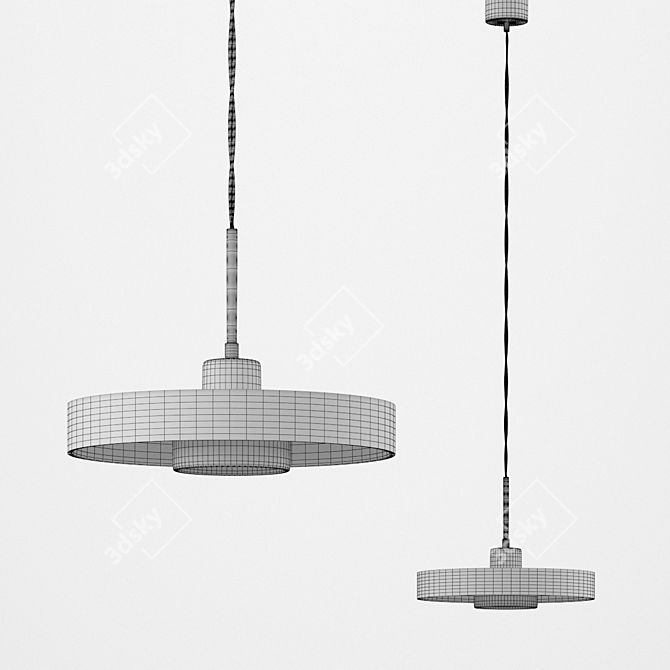 LED Chandelier Alpicella: Elegant Illumination 3D model image 2