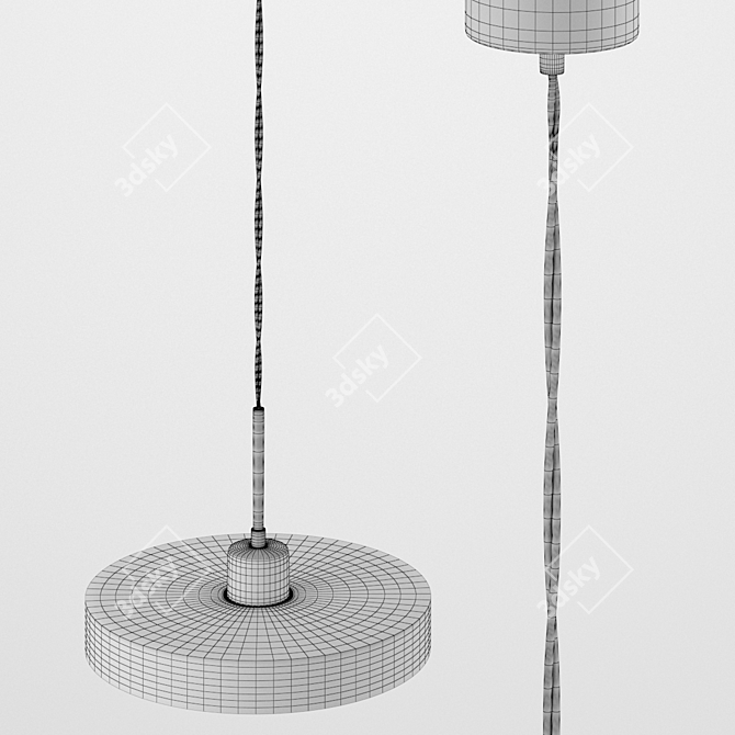 LED Chandelier Alpicella: Elegant Illumination 3D model image 3