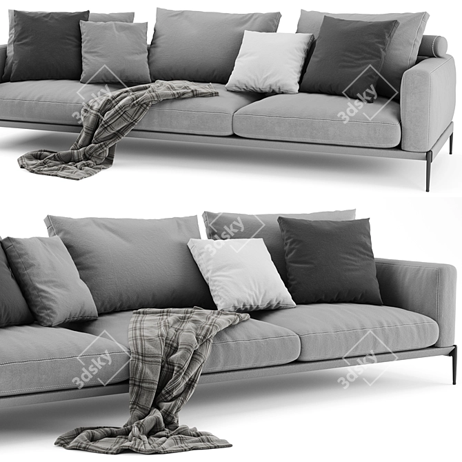 Luxurious Flexform Romeo Sofa - Modern Design 3D model image 3