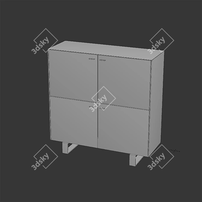 Corona Render 1.5+ Sideboard 3D model image 4