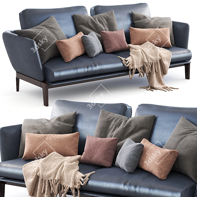 Modern Chelsea Sofa: Molteni & C Edition 3D model image 2
