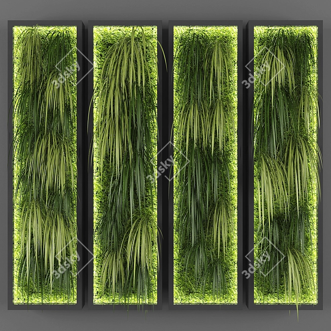 Space-Saving Vertical Garden 3D model image 1