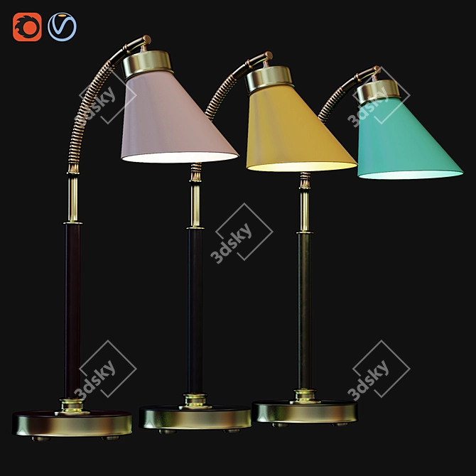 Sleek 2013 Light Fixture 3D model image 1