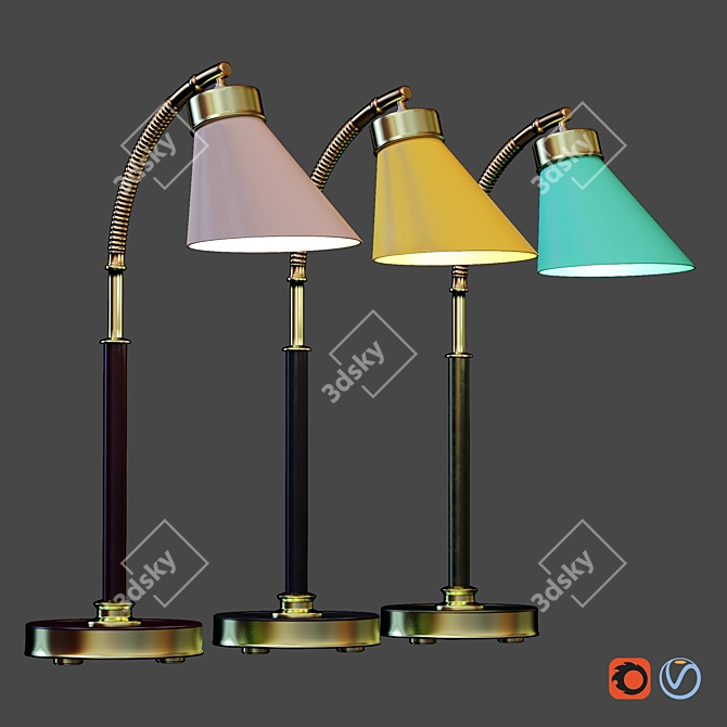 Sleek 2013 Light Fixture 3D model image 4