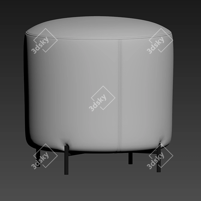 Elegant Ottoman Set for 3DSMax, Vray, and Corona 3D model image 2