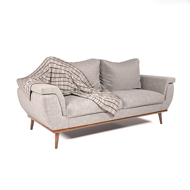 Modern Corona Sofa 3D model image 1