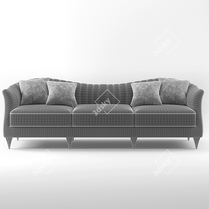 Elegant Bardot Sofa: Luxurious, Stylish 3D model image 3