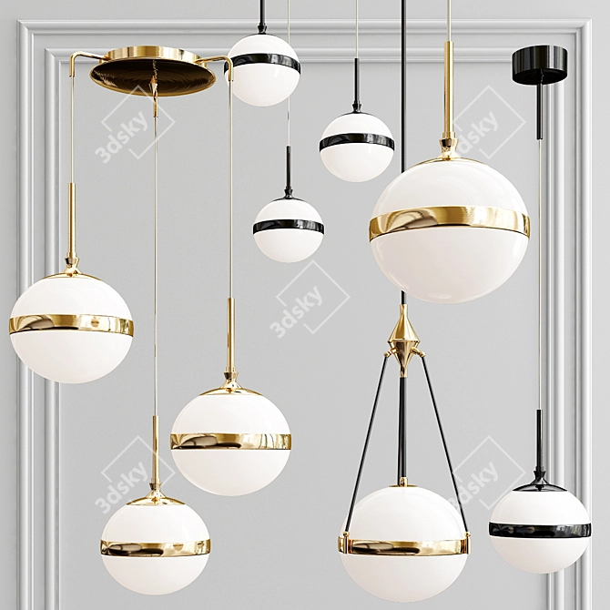 Elegance Defined: Pendant Lights Collection 3D model image 2