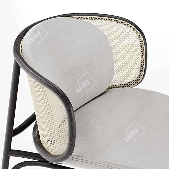 Elegant Thonet Vienna Armchair 3D model image 4