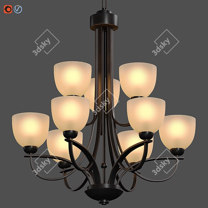 Versatile 3D Light Fixture 3D model image 2