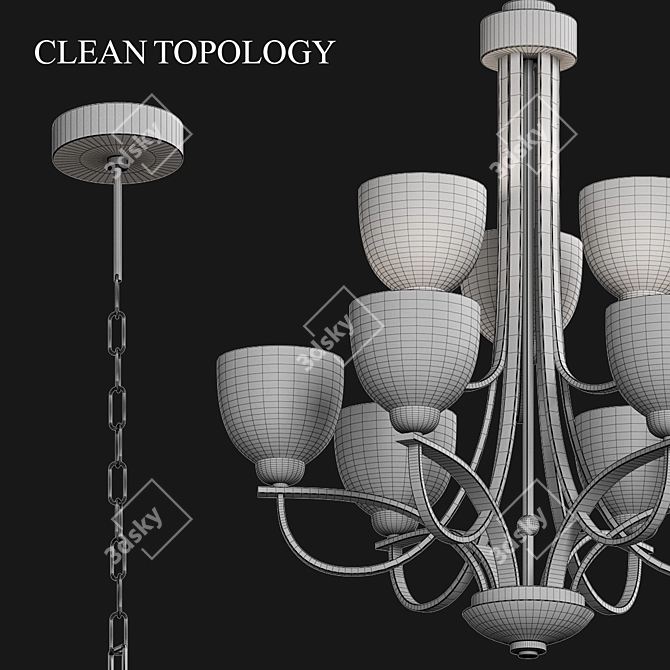 Versatile 3D Light Fixture 3D model image 3