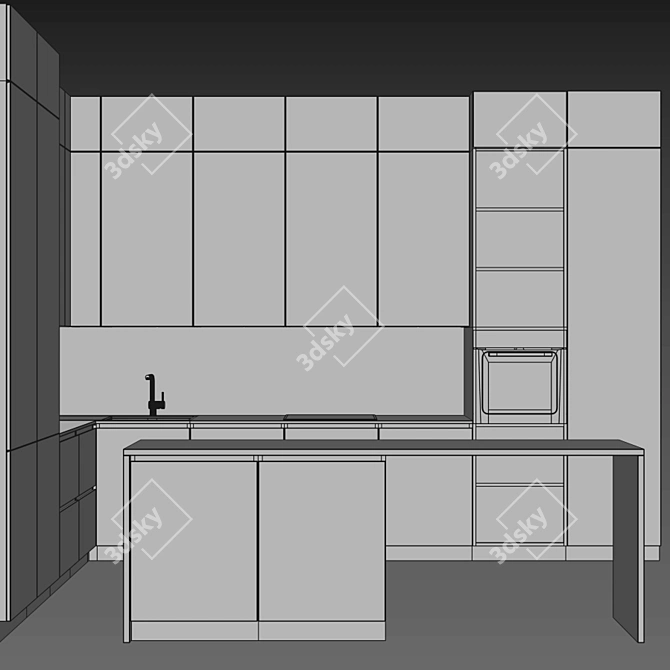 Blanco Mixer and Sink 3D model image 5