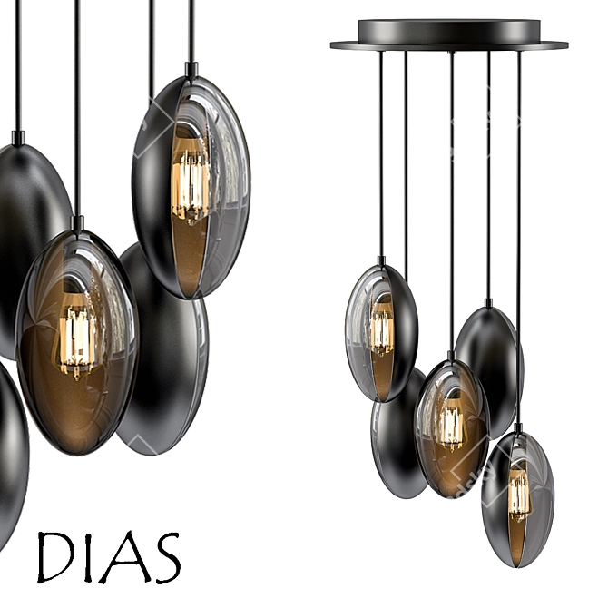 Modern Design Dias Lamp 3D model image 1