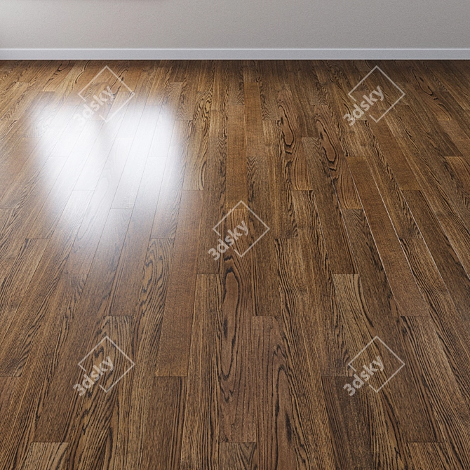 Stone Stream Oak Parquet 3D model image 2