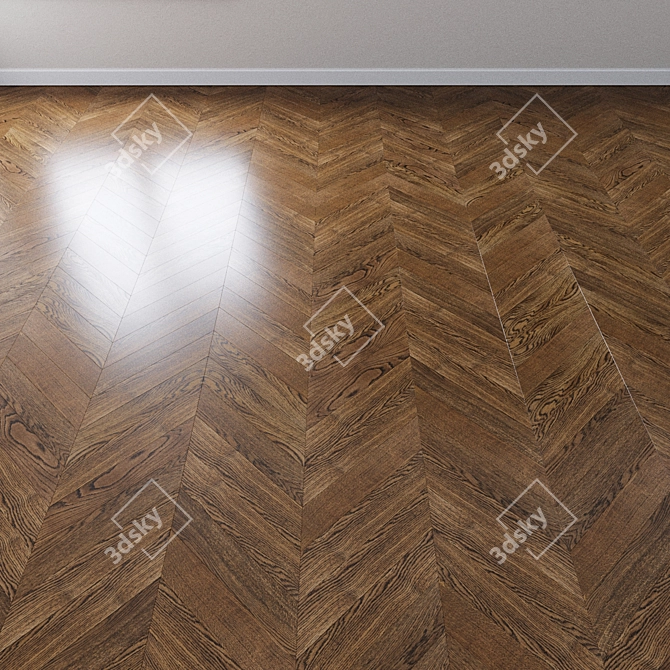 Stone Stream Oak Parquet 3D model image 4